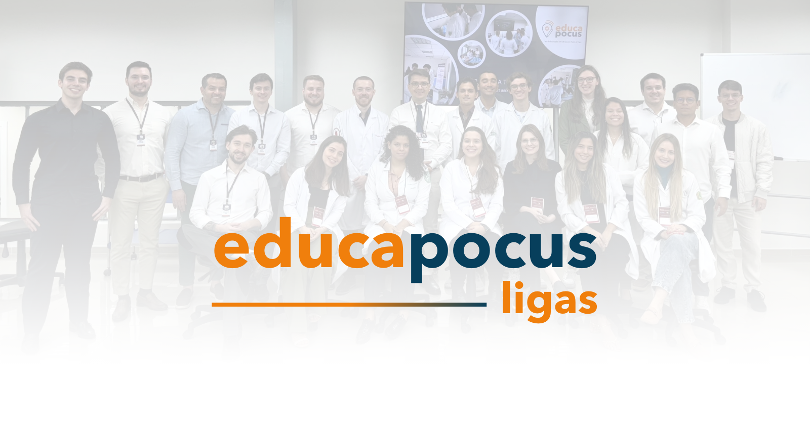 Alunos em treinamento do Projeto EducaPOCUS Ligas