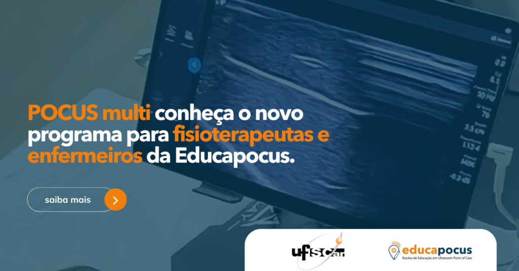 Treinamento de POCUS multiprofissional na UFSCar com enfermeiros e fisioterapeutas utilizando ultrassom à beira do leito